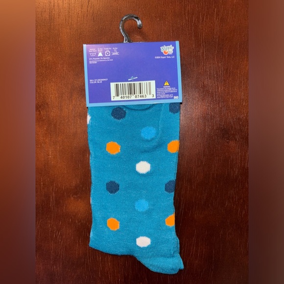 DIPPIN DOTS ICE CREAM NOVELTY CREW SOCKS NWT MEN’S SHOE SIZE 6-12 - Picture 2 of 2